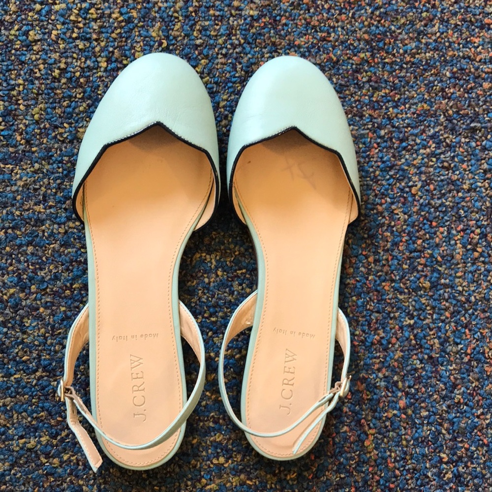 light blue sandals